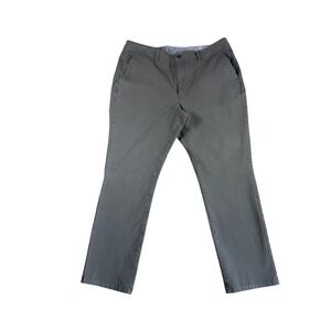 Bonobos Mens Gray Straight Leg Chino Pants 38x30 Business Casual Trousers 0078